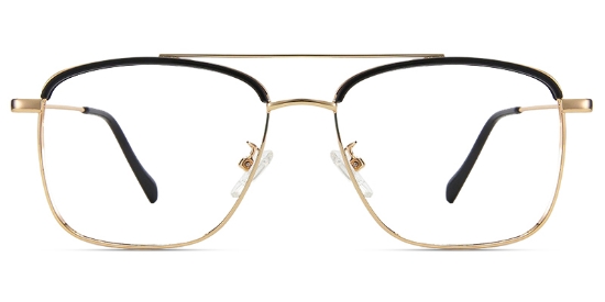 Flare Glasses Gold_Black
