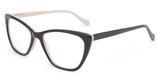Dash Glasses Black_Champagne